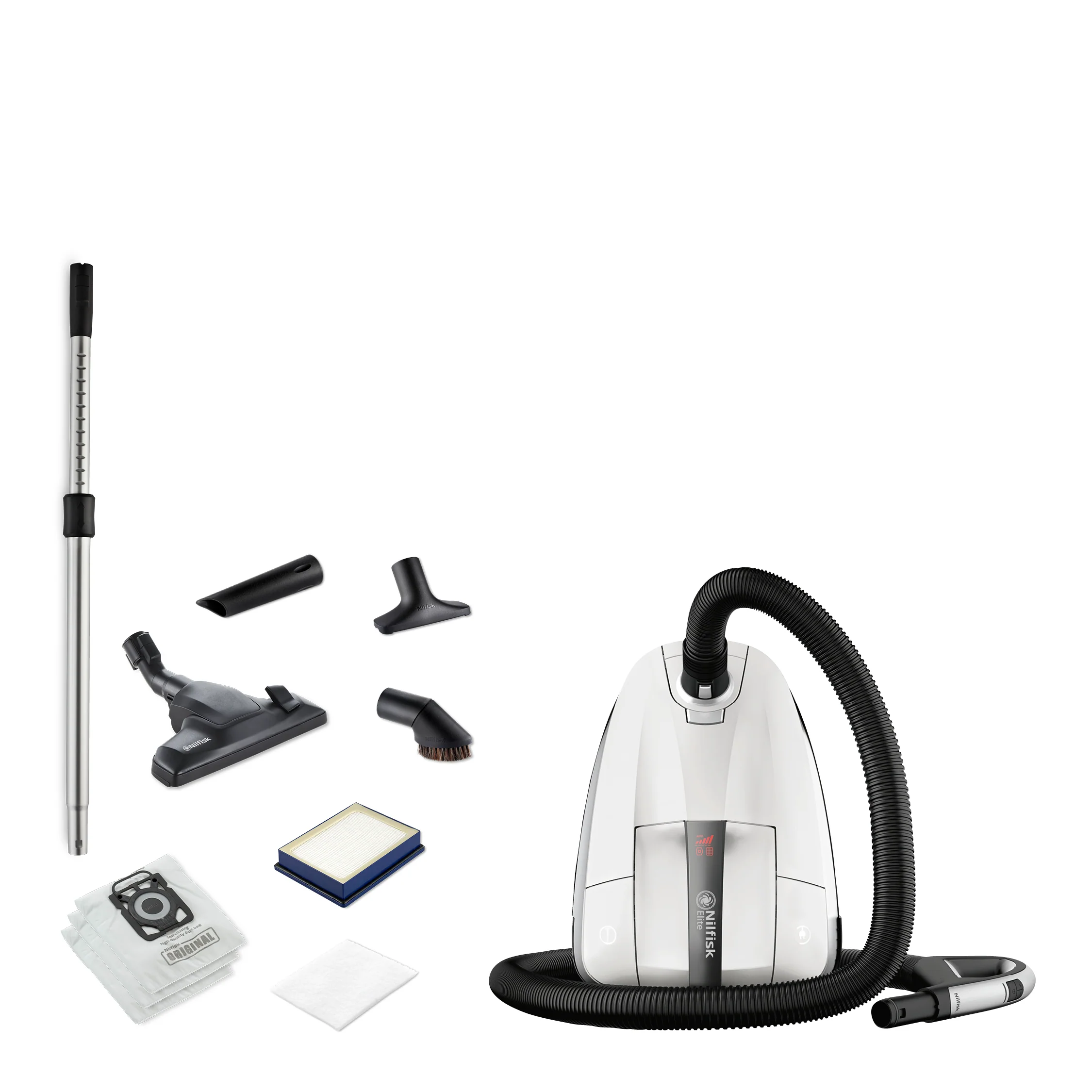 ES Elite Hvid Støvsuger, 650 W